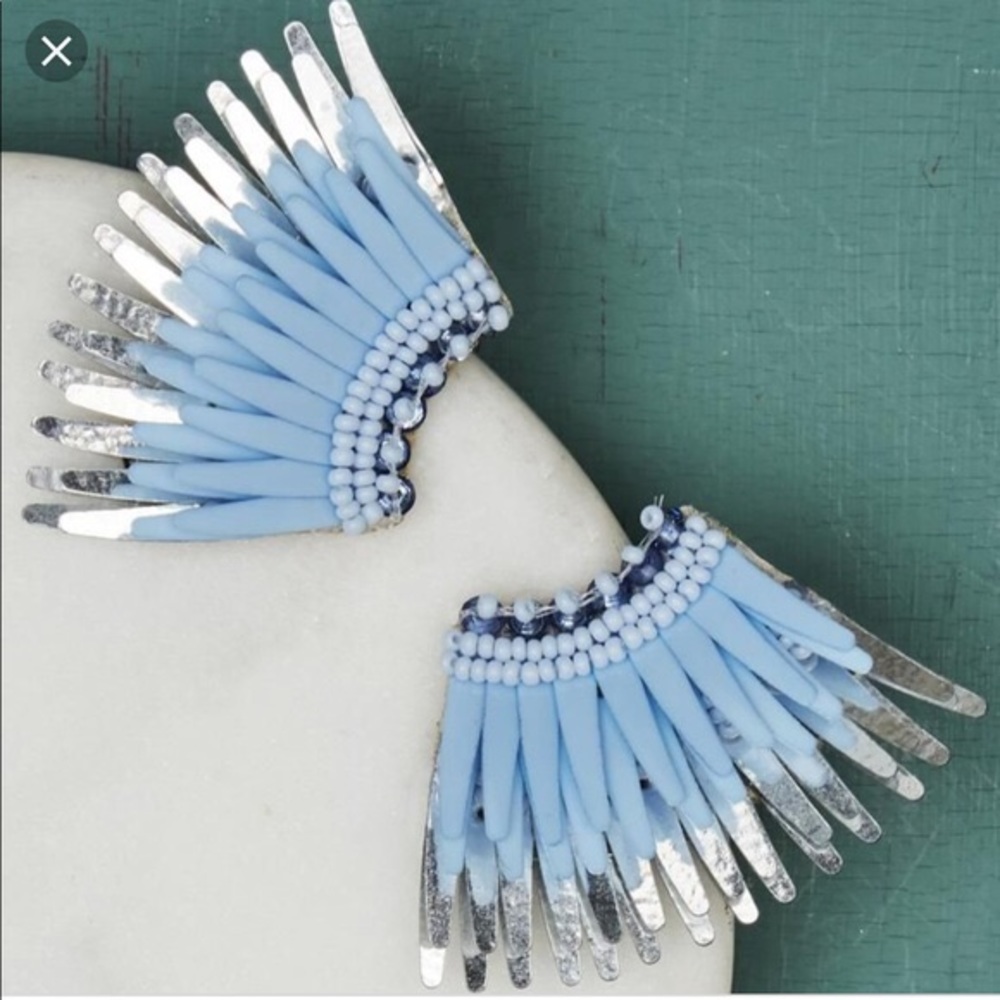 Mignonne Gavigan Blue Wing Earrings- New in Bag